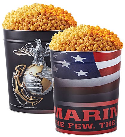 US Marines Popcorn Tin